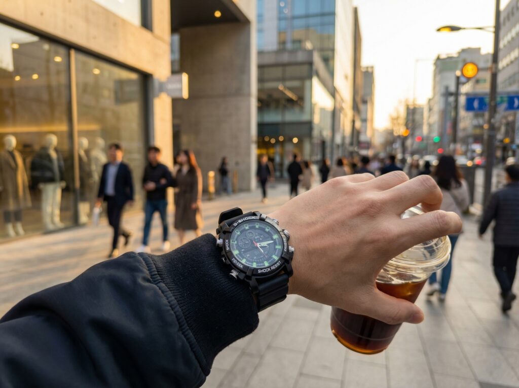 300-길거리-1024x765 준월드 RW-300 손목시계 카메라: 차세대 초소형카메라 촬영 기기의 완성형 초소형캠코더